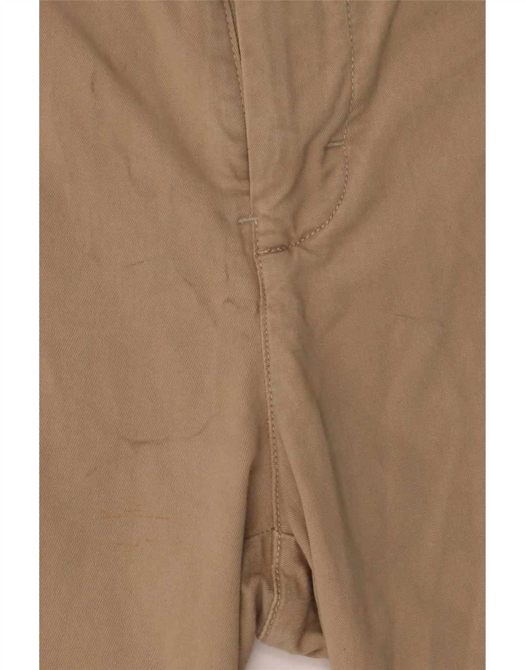 Calvin Klein Mens Chino Shorts W32 Algodão Bege Médio