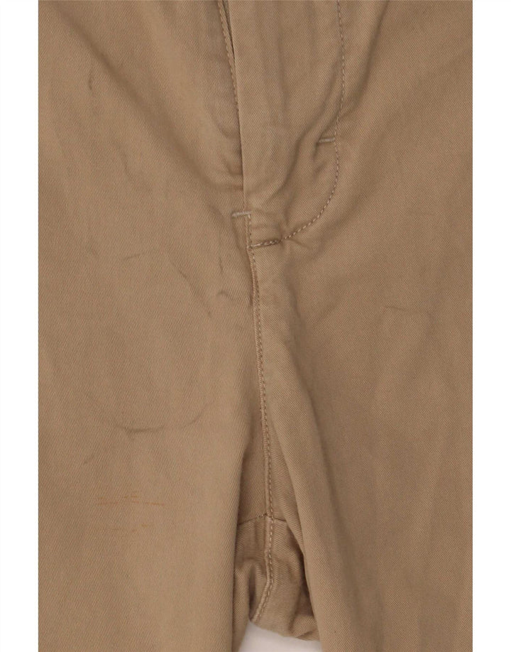 Calvin Klein Mens Chino Shorts W32 Algodão Bege Médio