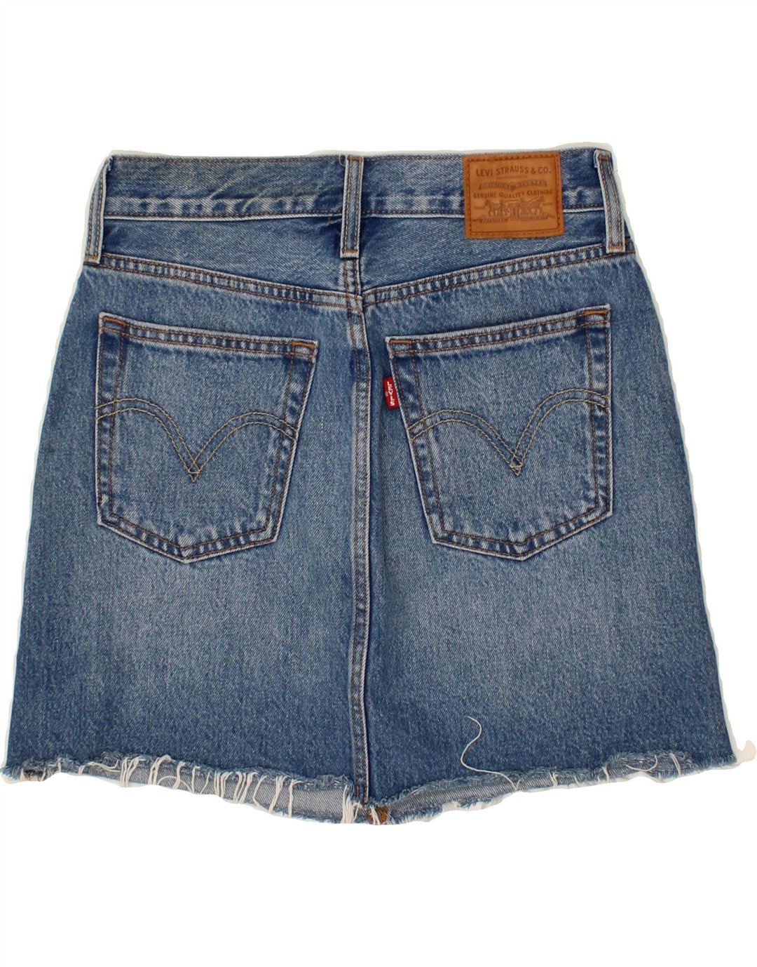 LEVI'S Womens Denim Skirt W25 XS Blue Cotton Vintage Levi's and Second-Hand Levi's from Messina Hembry 