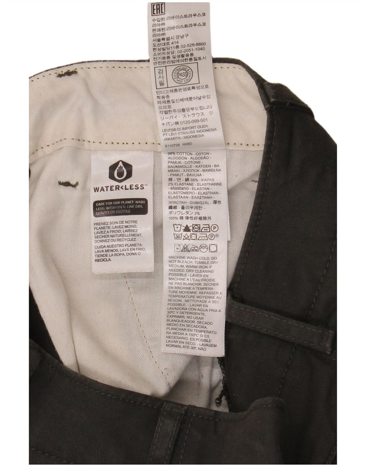 Calça cargo masculina Levi's Slim Fit W30 L30 algodão preto