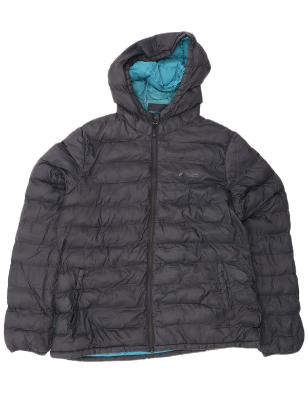 Jaqueta feminina acolchoada com capuz grande e capuz Mountain Warehouse UK 18 XL azul marinho