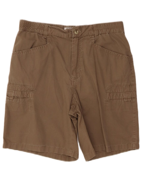 COLUMBIA Shorts Cargo Feminino US 9 Médio W28 Algodão Marrom