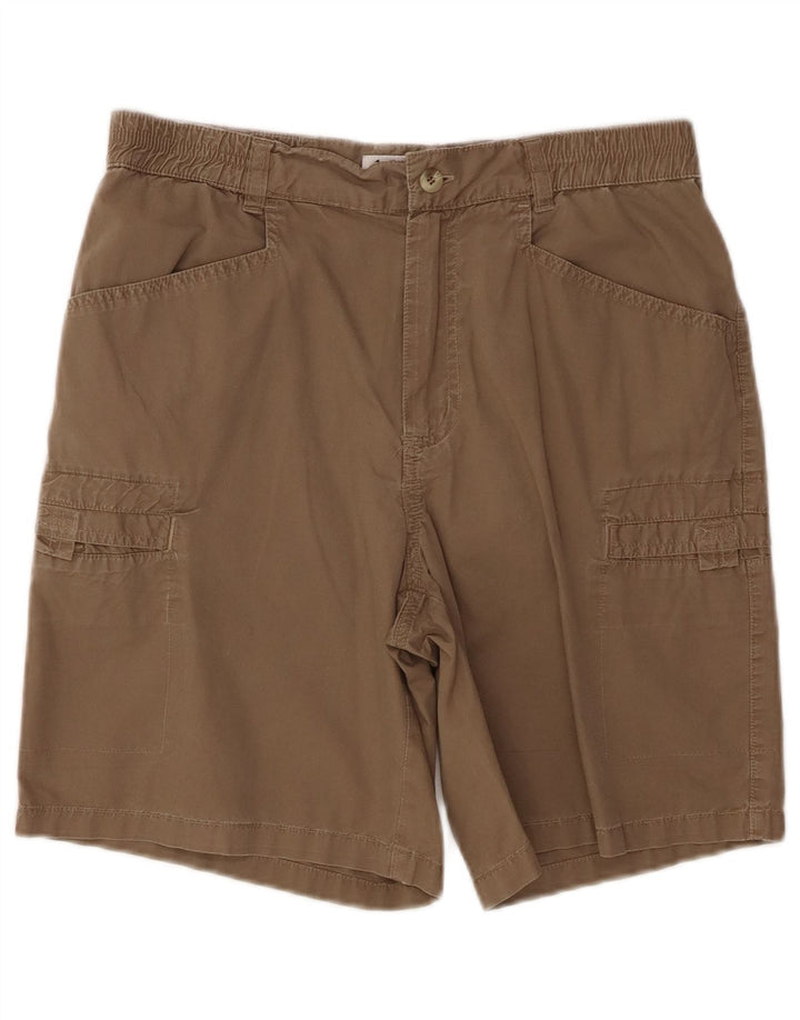 COLUMBIA Shorts Cargo Feminino US 9 Médio W28 Algodão Marrom