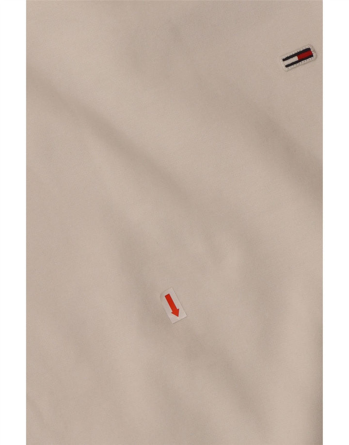 Suéter oversized feminino TOMMY HILFIGER Reino Unido 6 XS algodão branco