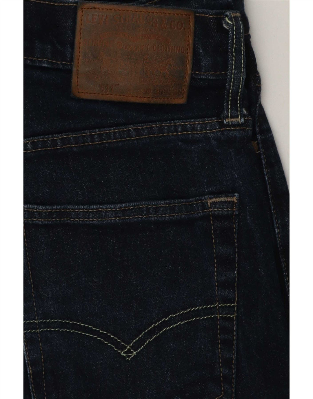 Levi's Masculino 511 Slim Jeans W30 L30 Azul Marinho Algodão