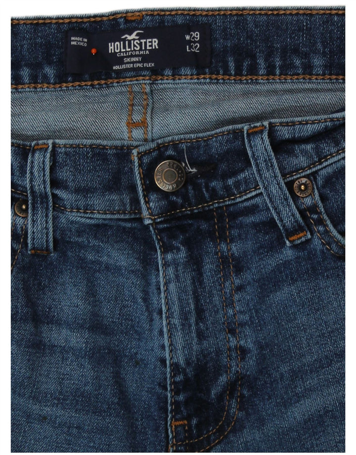 Calça jeans skinny masculina HOLLISTER W29 L32 algodão azul