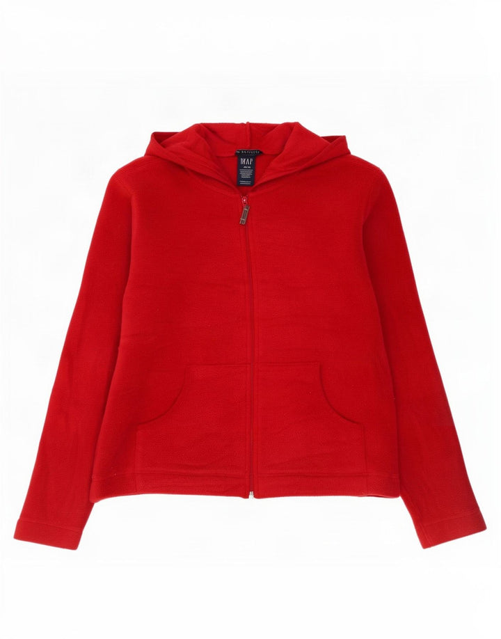 Jaqueta de lã com capuz stretch feminina Gap UK 14 poliéster vermelho médio