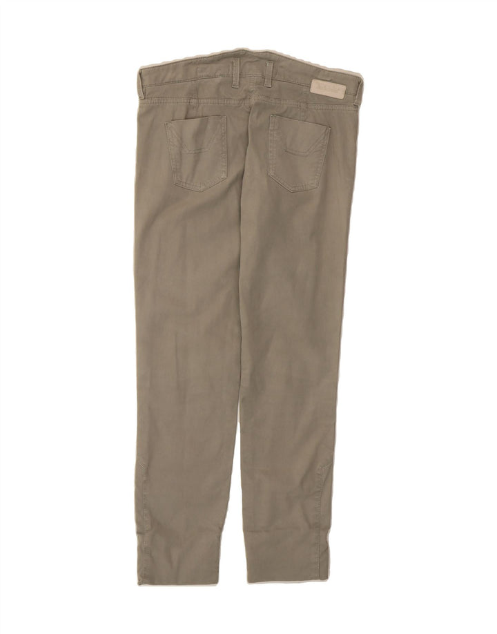 JECKERSON Womens Straight Casual Trousers W30 L26 Grey Cotton Vintage Jeckerson and Second-Hand Jeckerson from Messina Hembry 