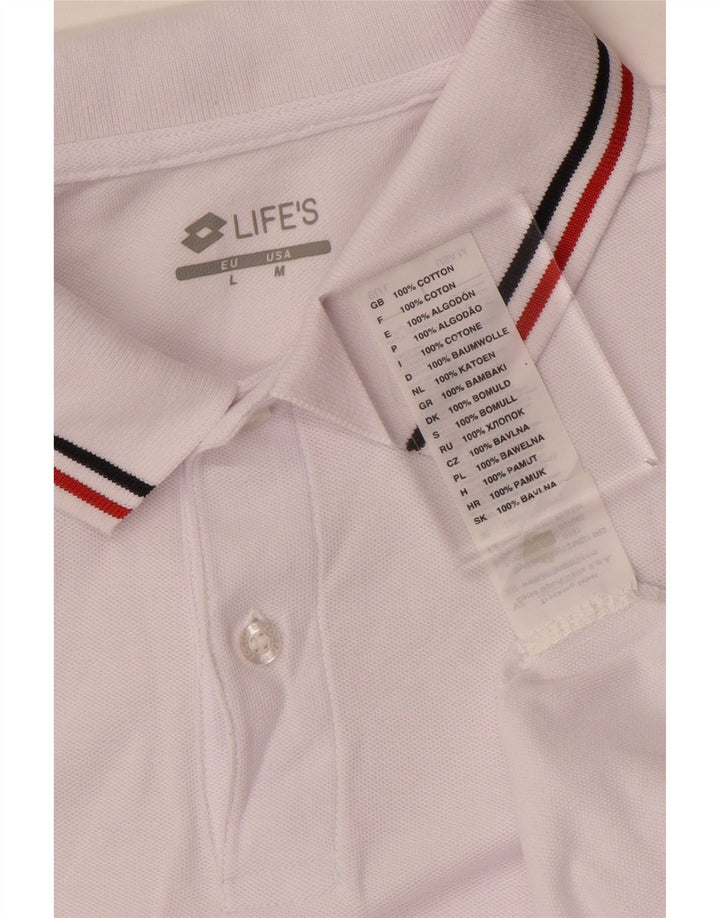 Camisa polo masculina Lotto médio algodão rosa