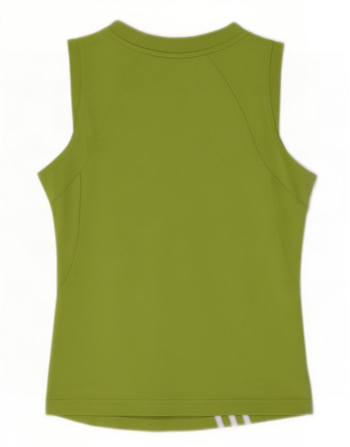 Colete feminino Adidas UK 10 pequeno poliéster verde