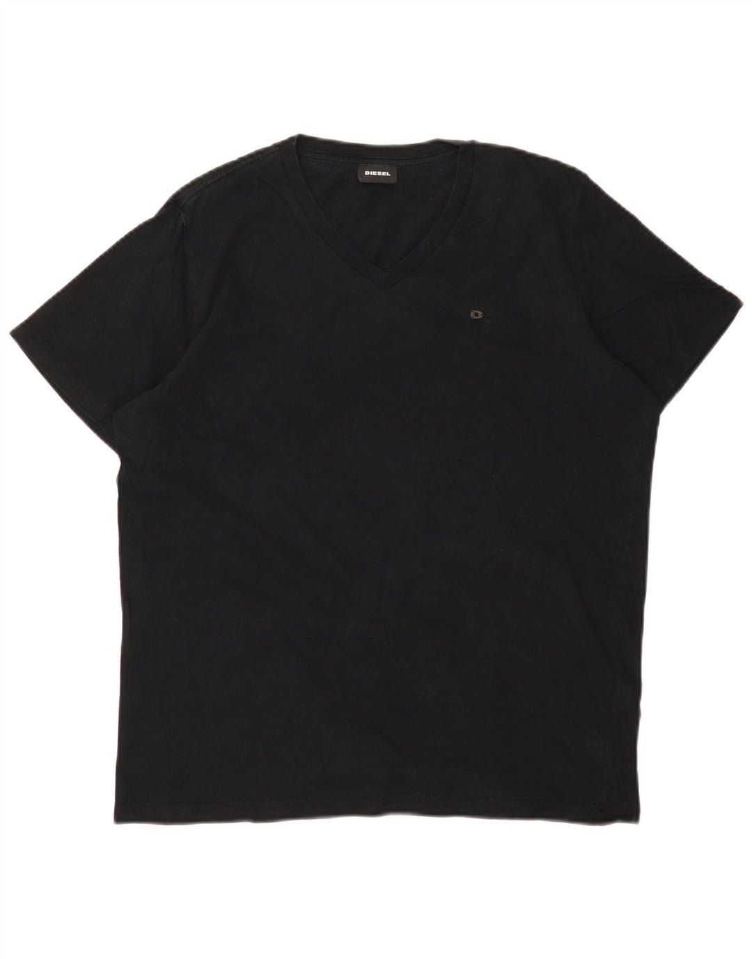 Camiseta masculina DIESEL Top médio algodão preto