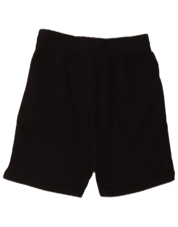 Shorts esportivos femininos Abercrombie & Fitch Reino Unido 12 algodão preto médio