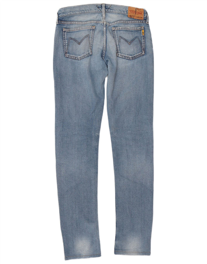 Meltin' Pot jeans feminino desgastado slim W27 L34 azul