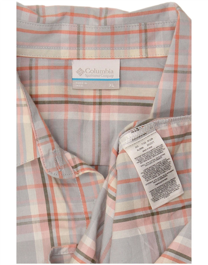 Camisa feminina COLUMBIA UK 18 XL algodão xadrez multicolorido