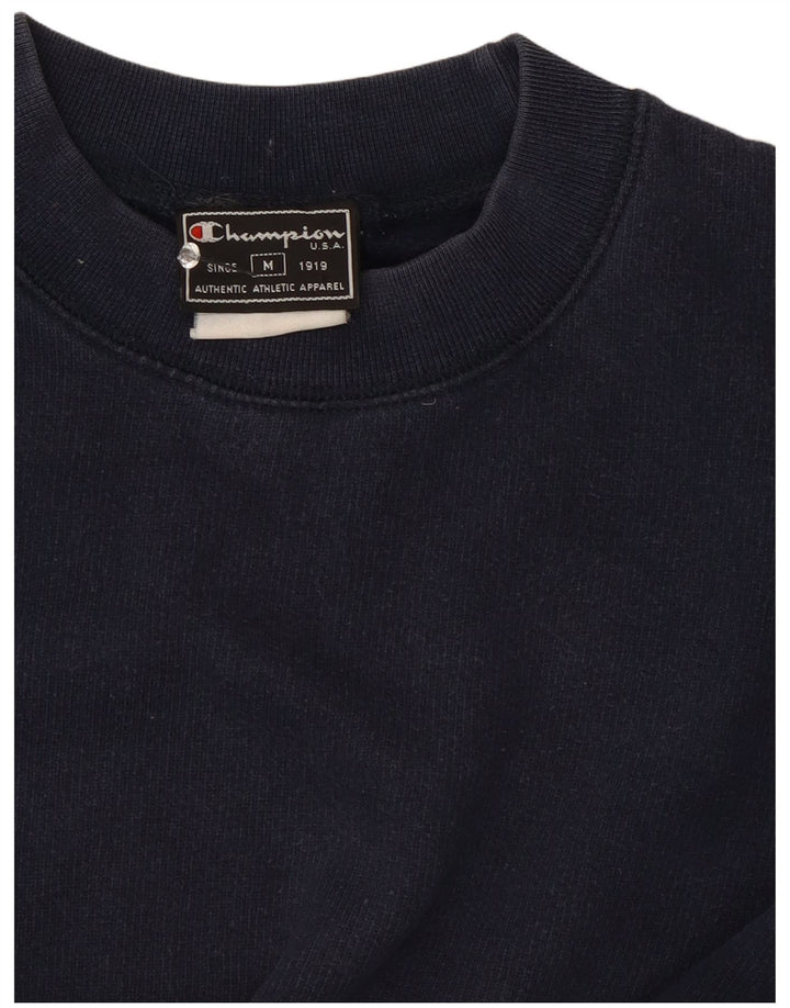 Champion moletom masculino jumper médio azul marinho