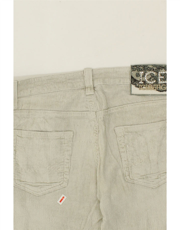 ICEBERG Womens Straight Corduroy Trousers W29 L28 Beige Vintage Iceberg and Second-Hand Iceberg from Messina Hembry 
