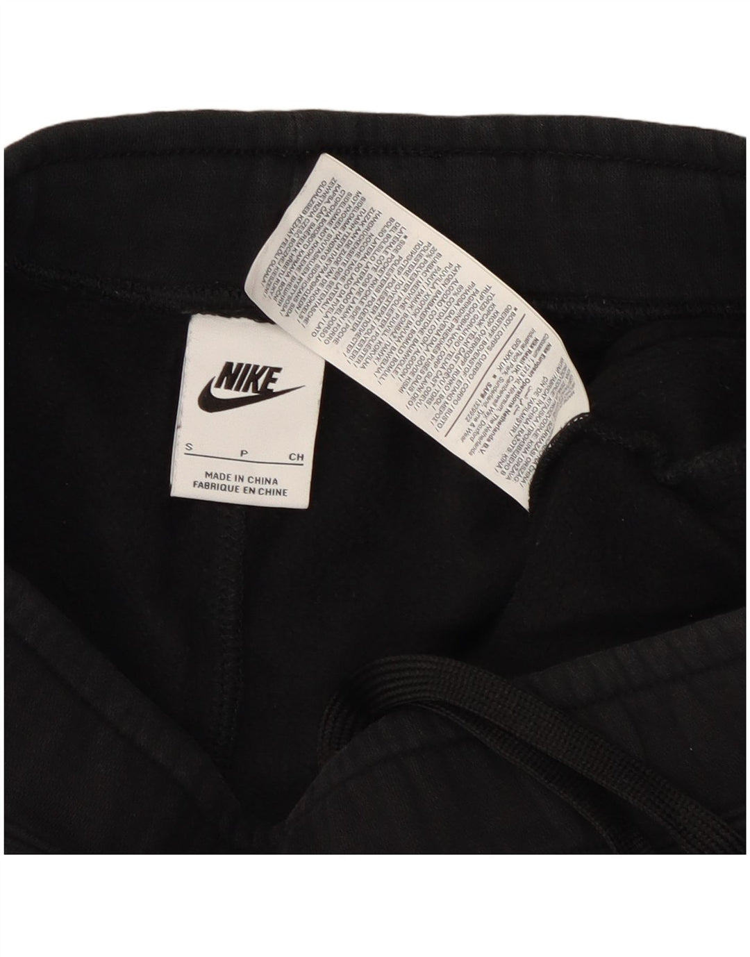 Calça esportiva feminina Nike Graphic Cargo Joggers UK 10 pequena preta