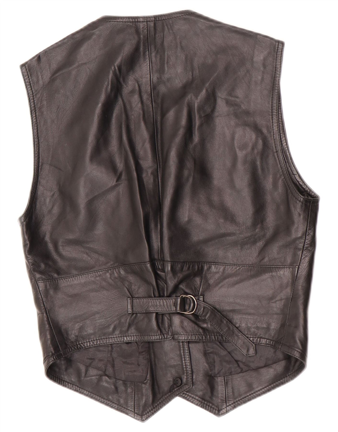 Colete feminino de couro cropped Maxime IT 44 médio preto