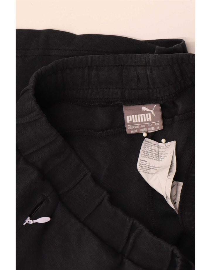 Shorts esportivos masculinos Puma médio preto algodão