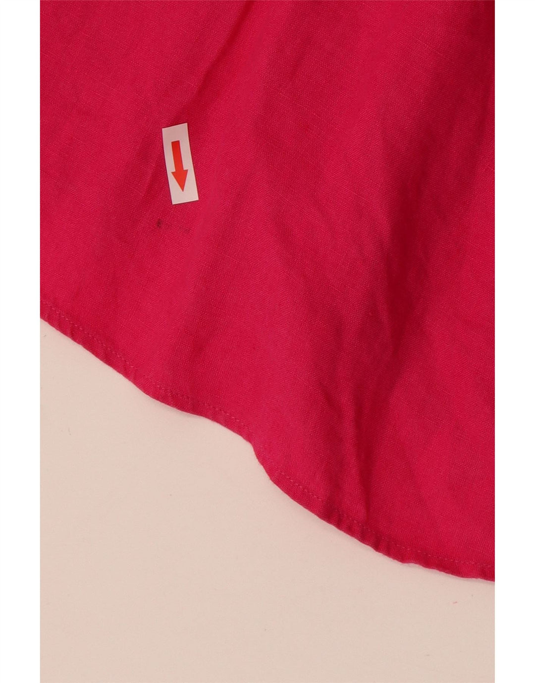 Camisa feminina manga 3/4 JAEGER Reino Unido 14 linho rosa médio