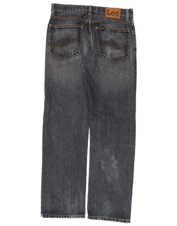Lee Mens Straight Jeans W31 L31 Azul Algodão
