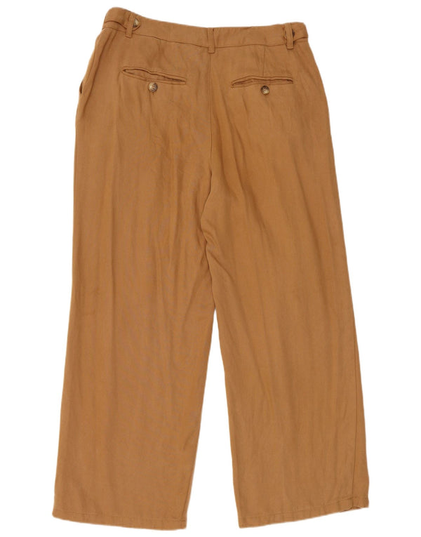 Calça Chino Feminina Fat Face Pegged Reino Unido 12 Médio W32 L27 Marrom Lyocell