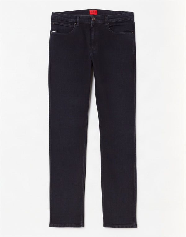 Hugo Boss Mens Straight Jeans W32 L32 Azul Marinho Algodão