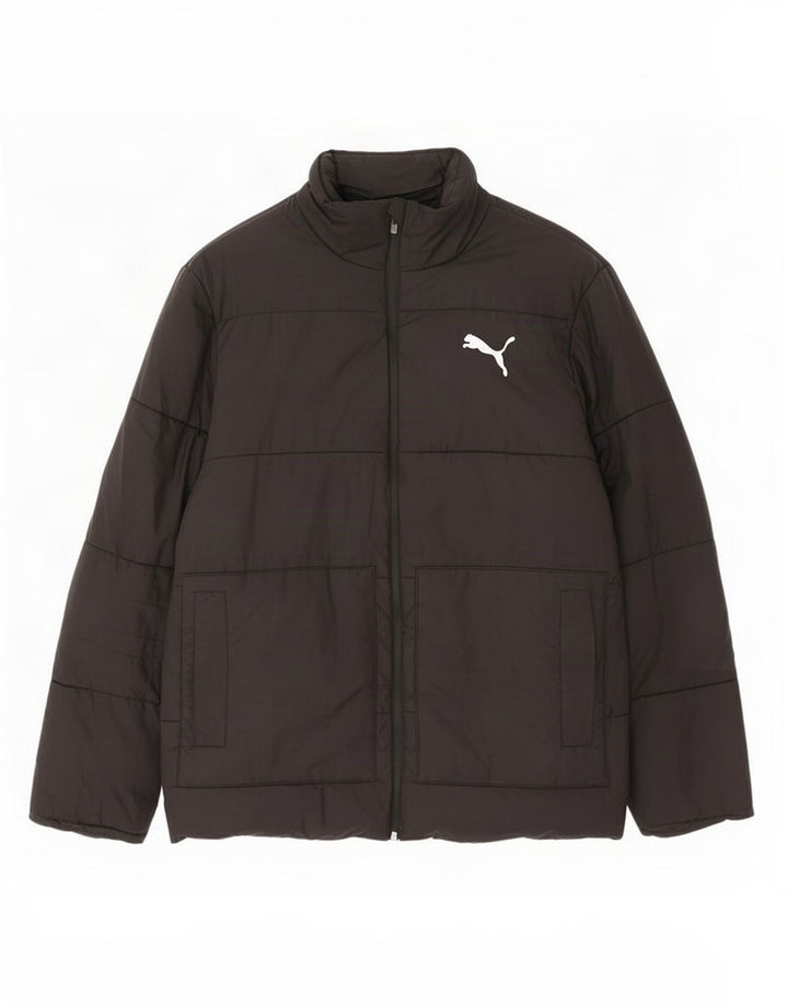 Jaqueta acolchoada masculina Puma UK 38 poliéster preto médio