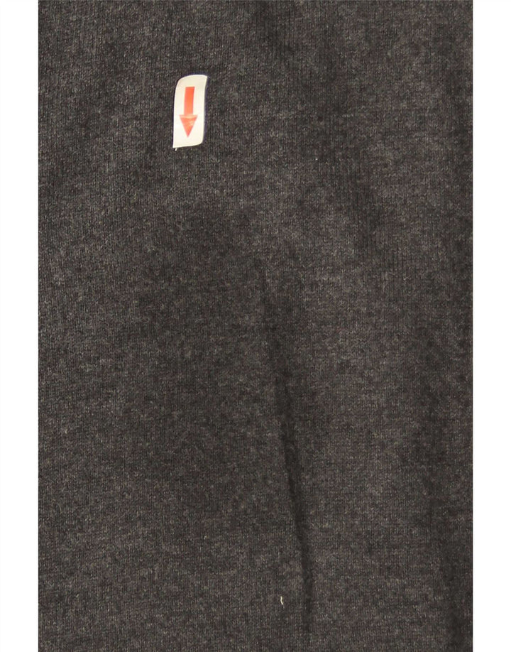 Suéter cardigã feminino sem mangas Marks & Spencer Reino Unido 12 cinza médio