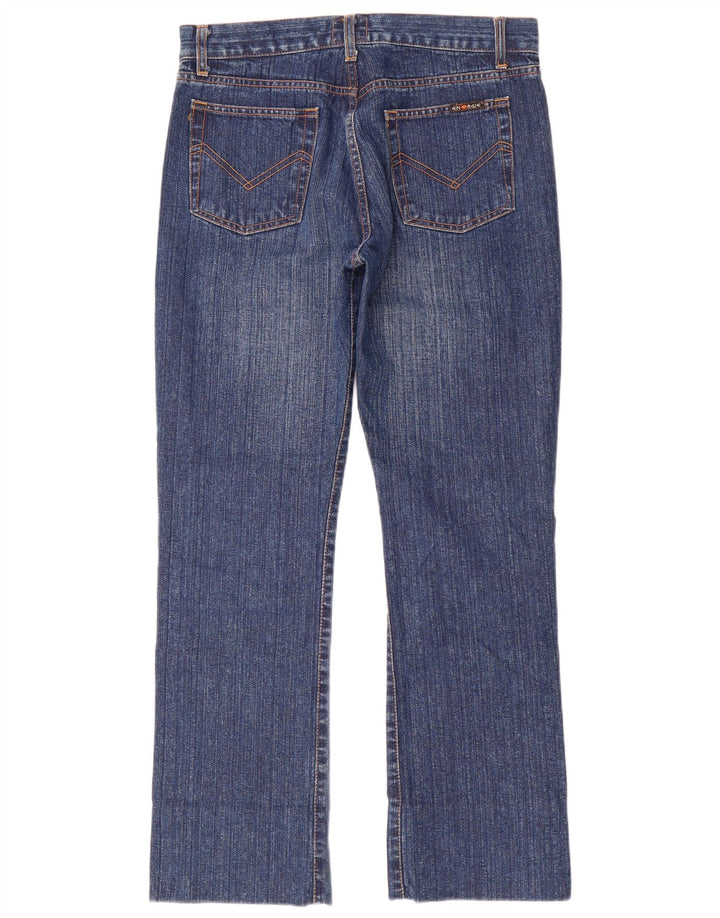 Jeans retos femininos ENERGIE W33 L30 algodão azul