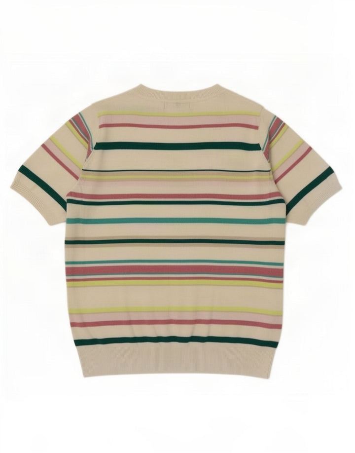 Suéter feminino Marks & Spencer com gola redonda Reino Unido 12 médio multicolorido