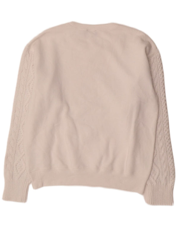 Polo Ralph Lauren moletom gráfico masculino jumper médio algodão branco