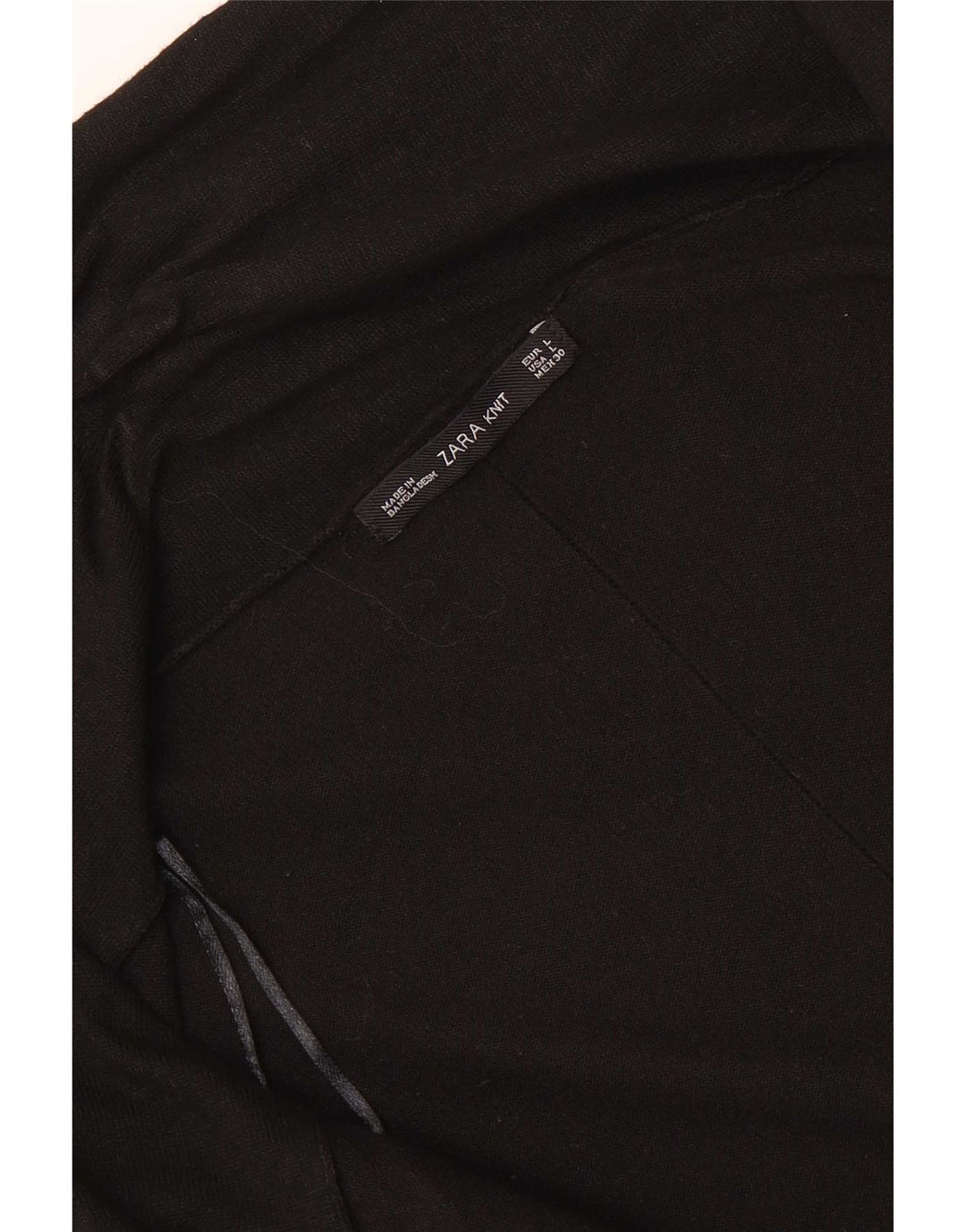 Zara Suéter Cardigan Aberto Feminino Reino Unido 14 Grande Preto
