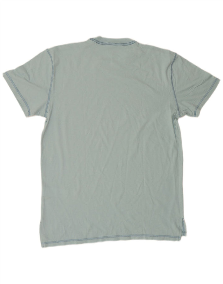 Camiseta masculina Hollister Top médio algodão azul