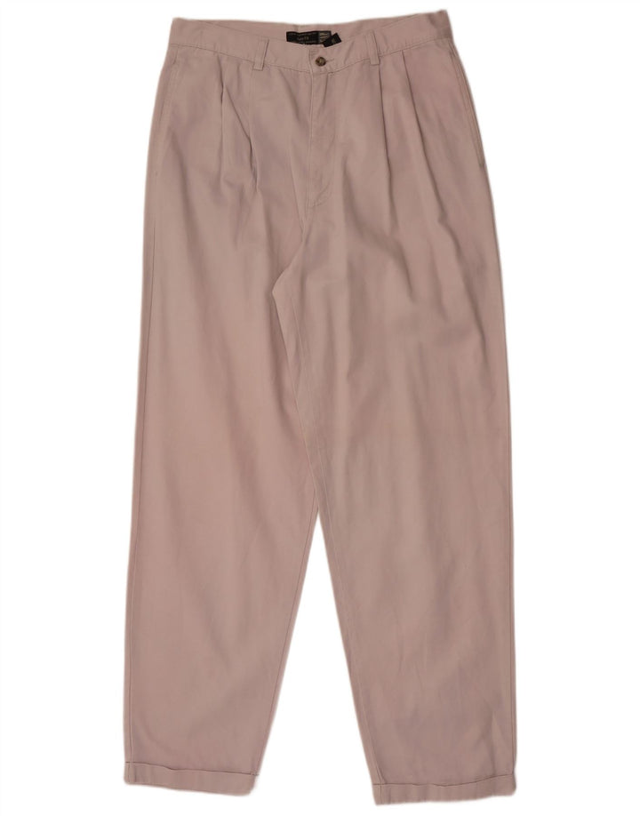 Calça Chino Feminina Gap W34 L32 Algodão Bege