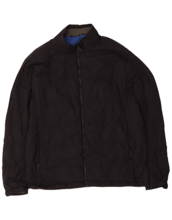 Jaqueta acolchoada masculina Rohan UK 40 grande poliamida azul marinho