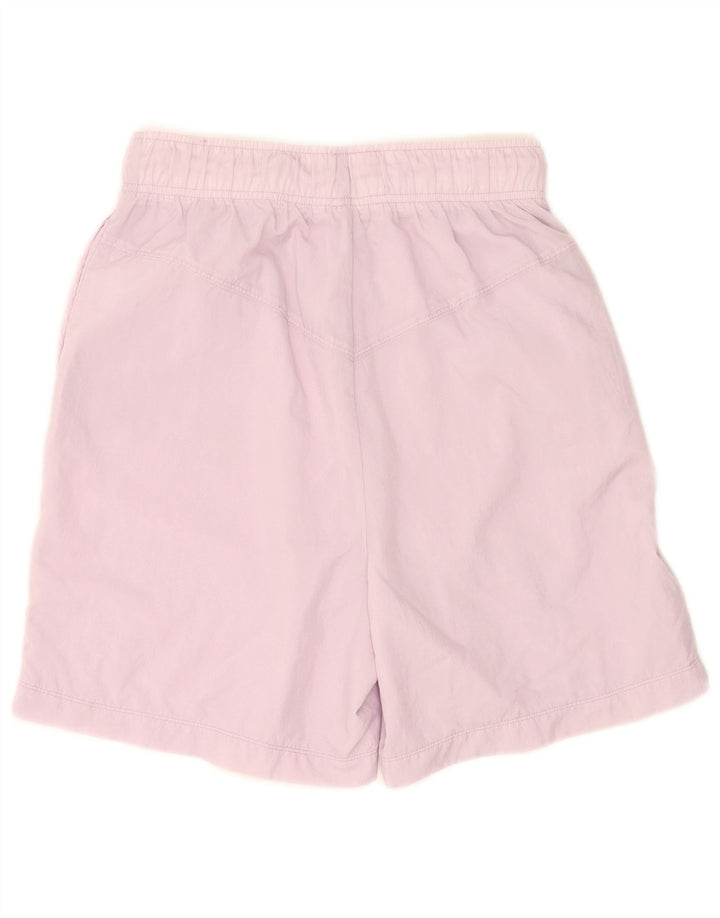Shorts esportivos femininos Nike UK 8 pequeno roxo poliéster
