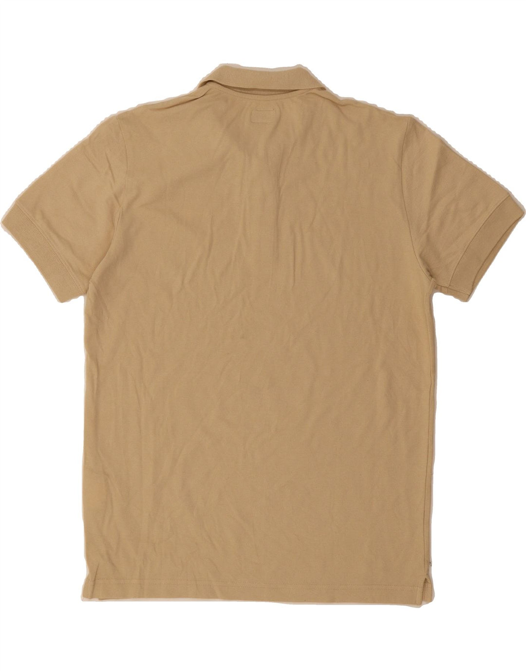 CALVIN KLEIN JEANS Mens Polo Shirt Medium Beige Cotton Vintage Calvin Klein Jeans and Second-Hand Calvin Klein Jeans from Messina Hembry 