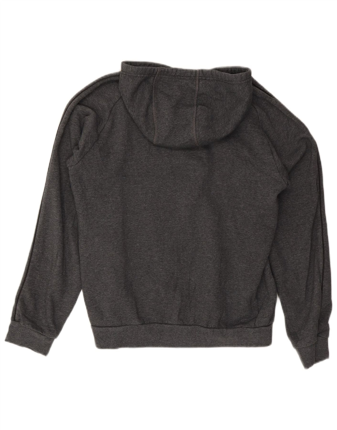 Adidas Mens Hoodie Jumper Pequeno Algodão Cinza