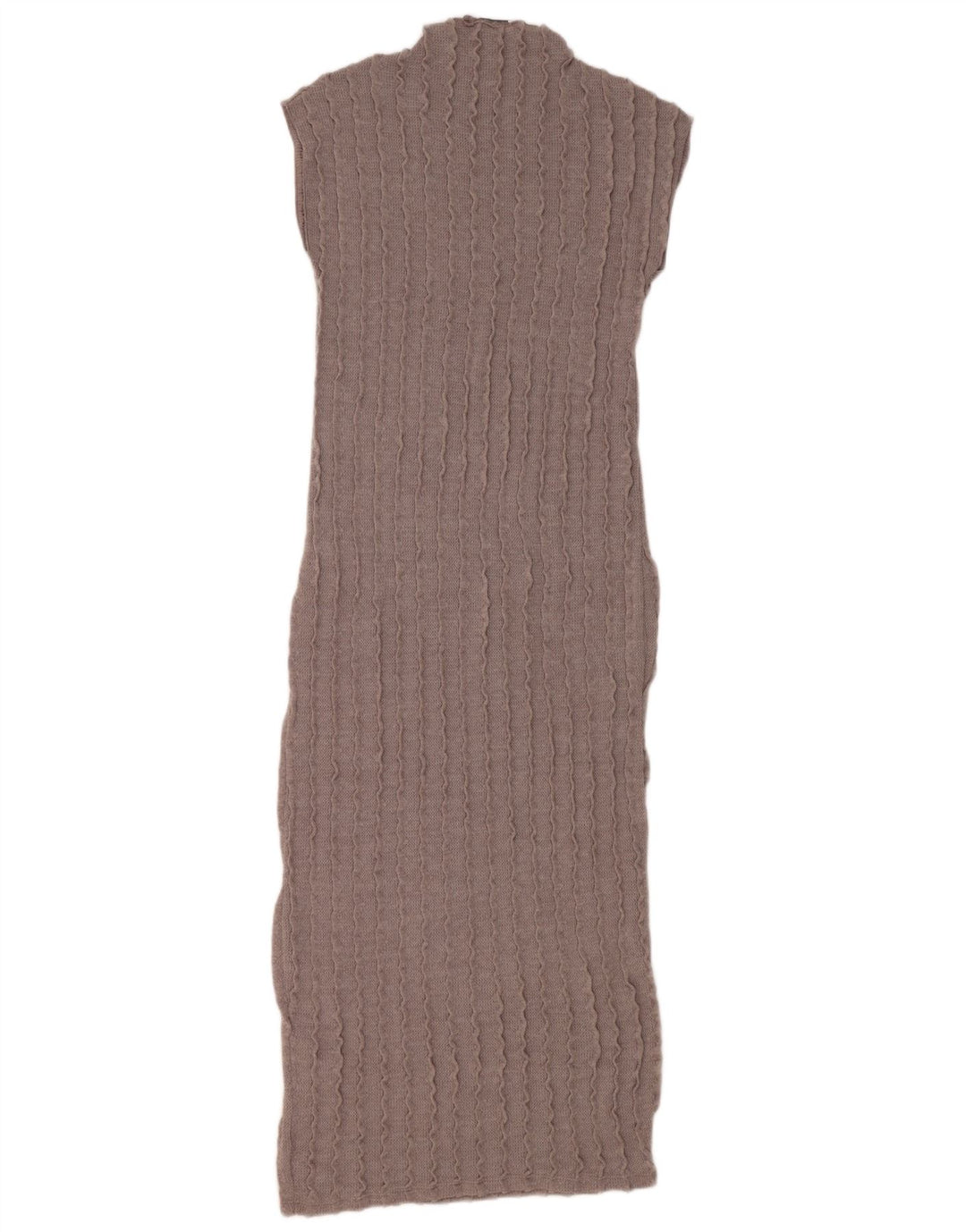 Zara Vestido feminino maxi sem mangas, Reino Unido 12, cinza médio