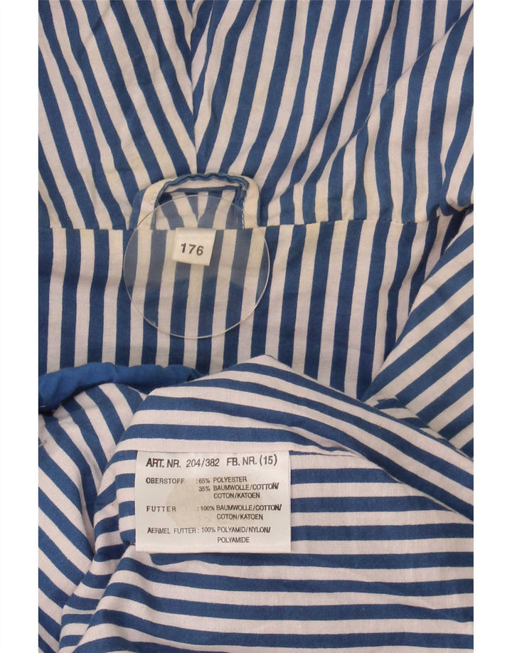 Jaqueta anorak gráfica com capuz grande John F Gee Boys 15-16 anos azul
