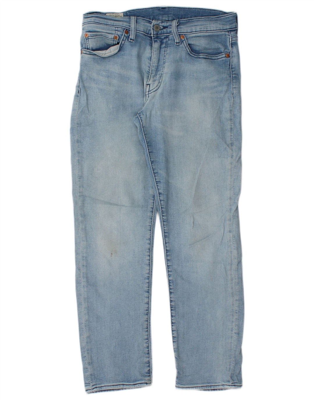 Calça jeans reta masculina Levi's W31 L30 azul algodão