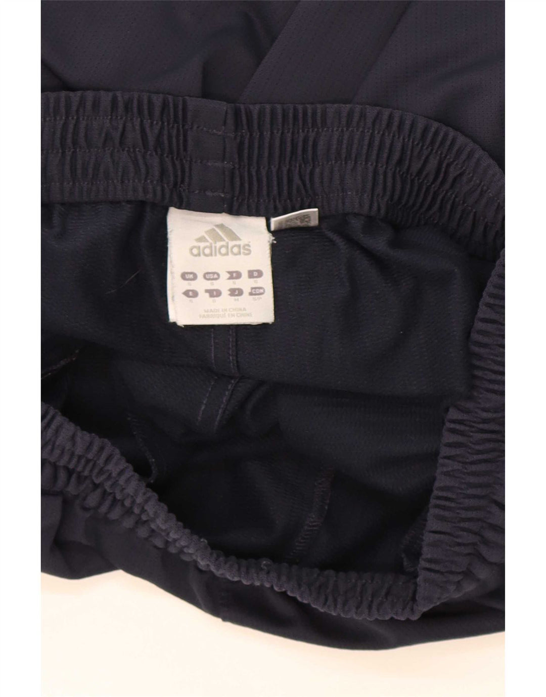 Shorts esportivos masculinos Adidas pequenos poliéster azul marinho