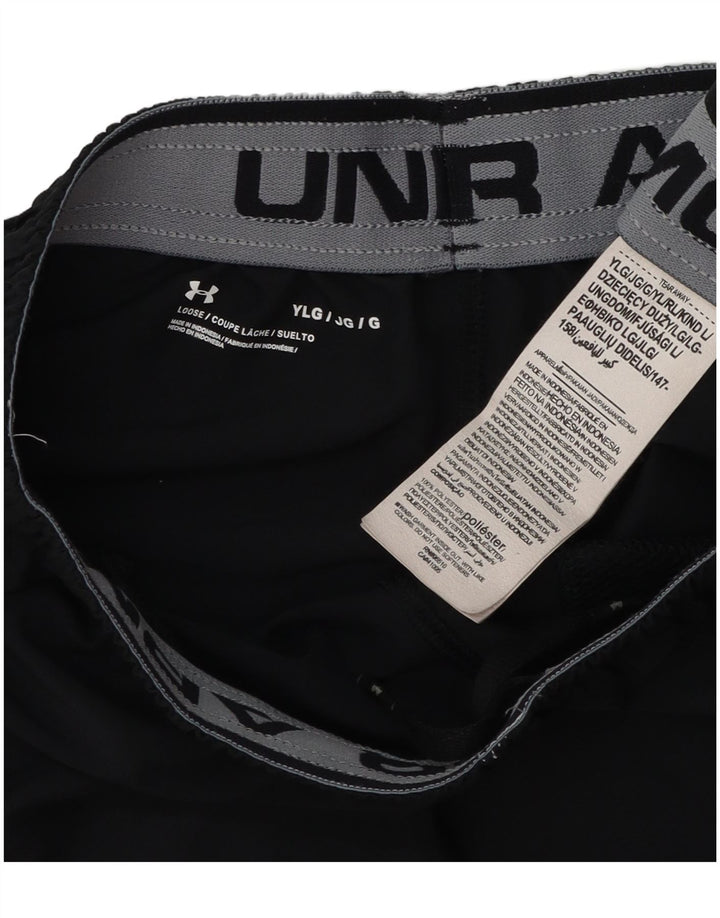 Under Armour Boys Sport Shorts 11-12 Anos Grande Poliéster Preto