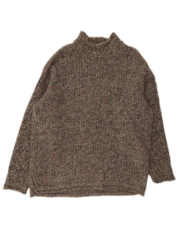 Suéter masculino S. Moritz com gola tartaruga XL cinza manchado
