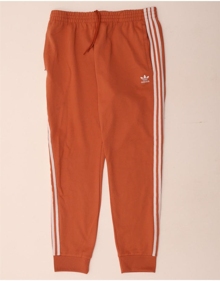 Adidas Mens Calças de treino Joggers XL Laranja Poliéster