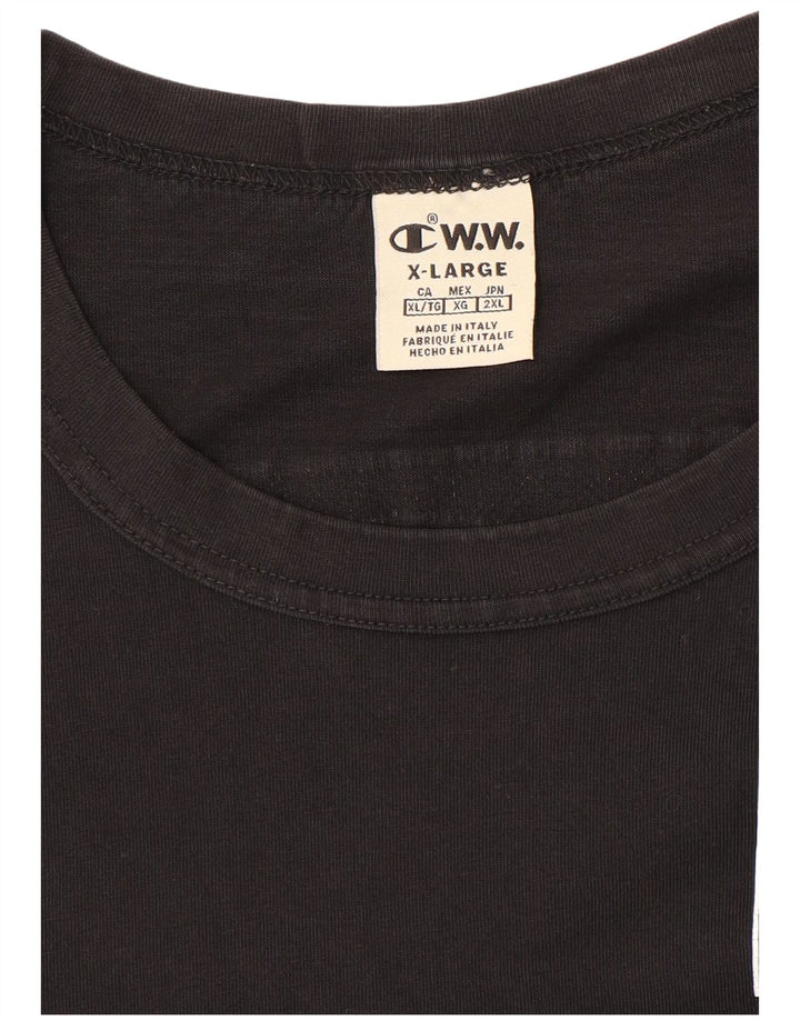 Camiseta gráfica masculina Champion XL preta