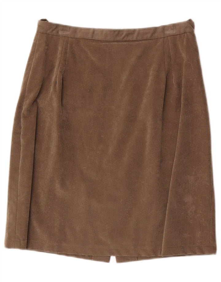 Saia reta feminina vintage W24 XS cinza