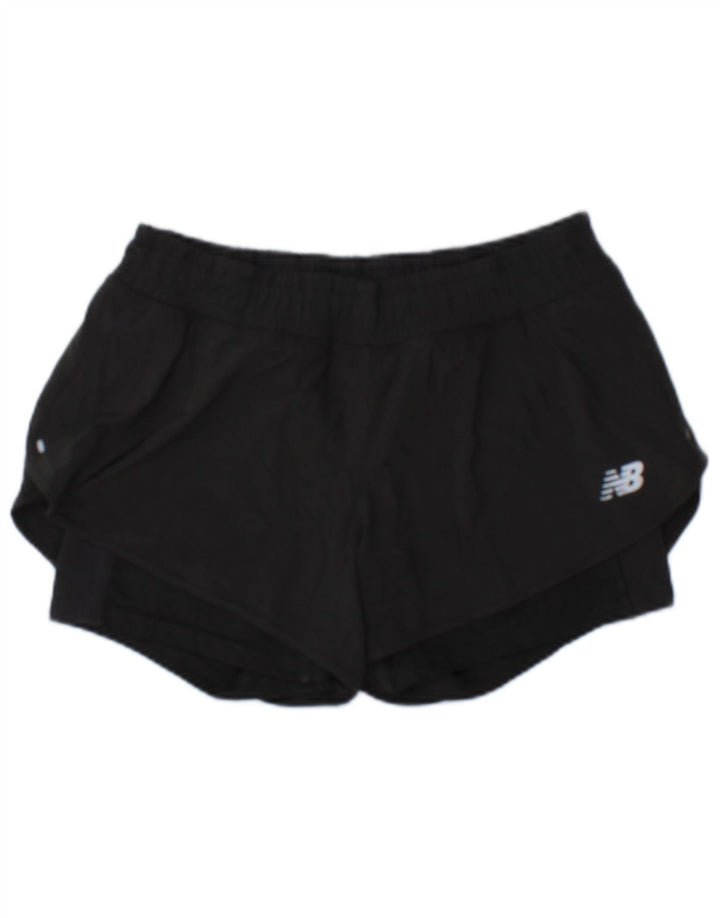 Shorts esportivos femininos New Balance UK 14 médio preto