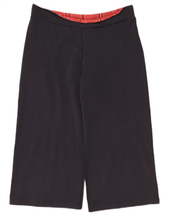 ADIDAS Womens Capri Wide Leg Calças de treino Reino Unido 16 Grande Azul Marinho